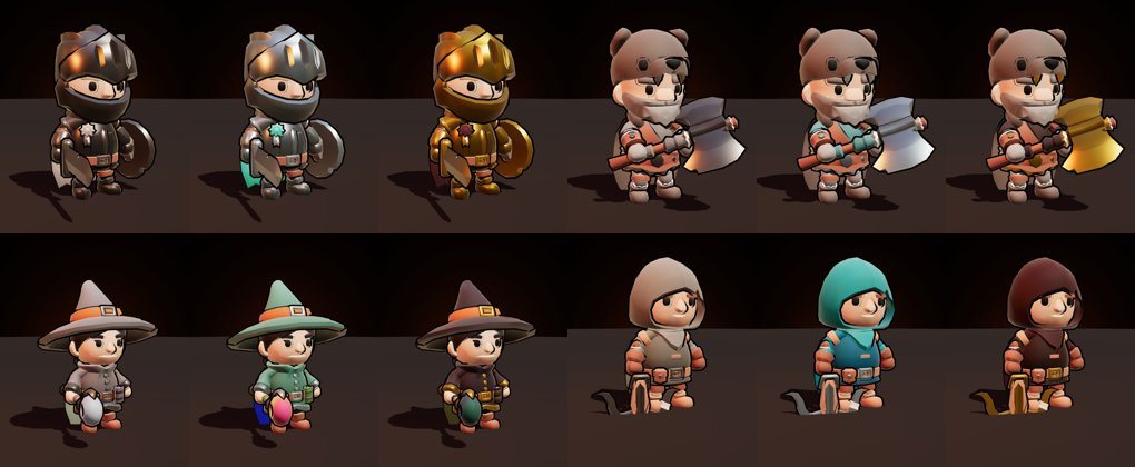 The three reward outfits on every class